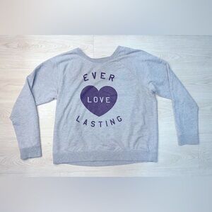 Old Navy Gray Sweatshirt Ever Lasting Love Size XL